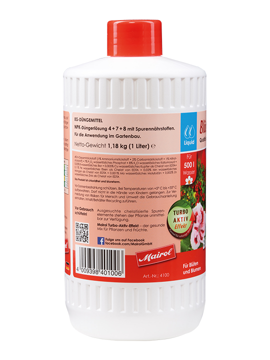 Mairol Blumendünger Blütenwunder Liquid 1000ml - 1 Liter