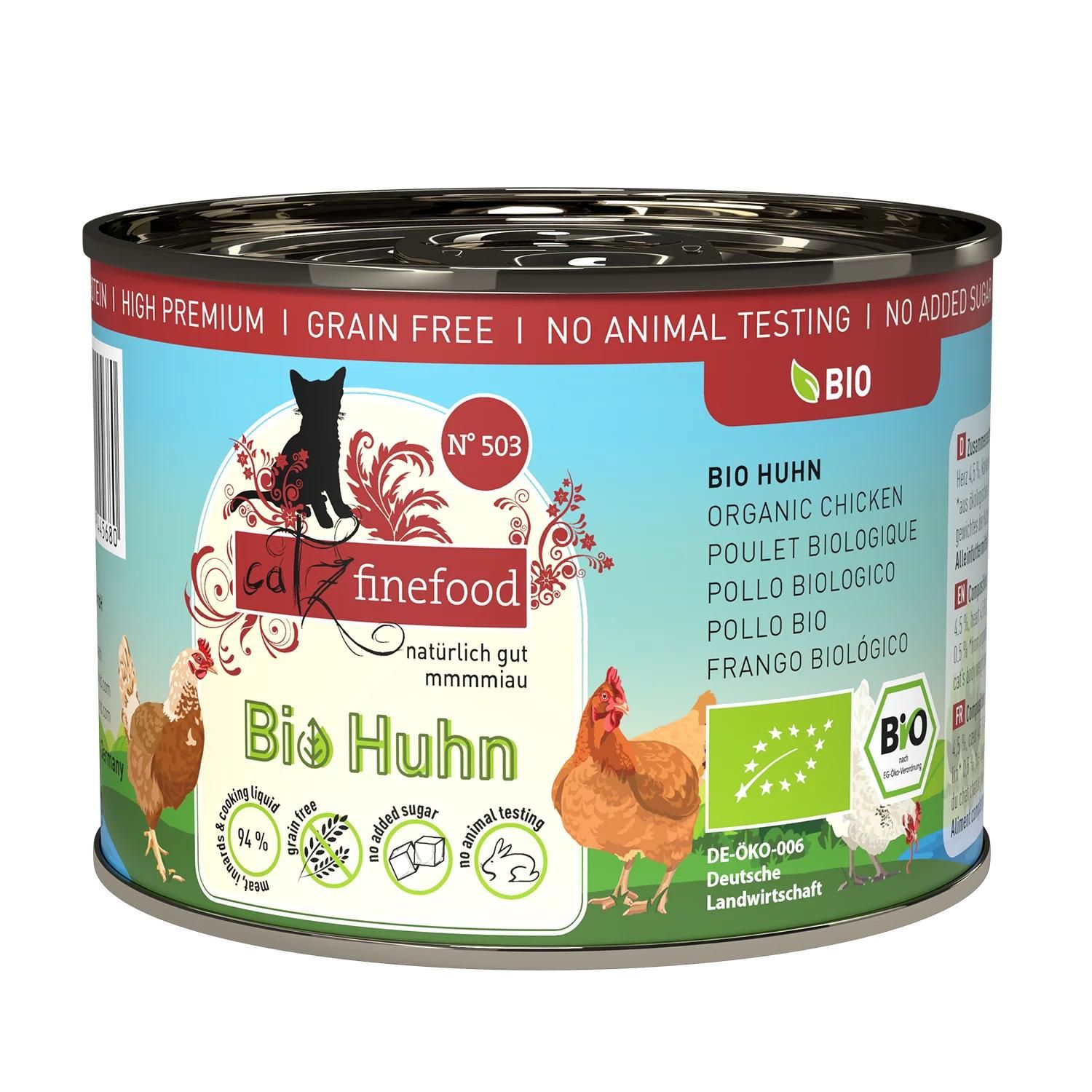 Petsnature catz finefood Bio N° 503 - Bio-Huhn 200g - 200 Gramm