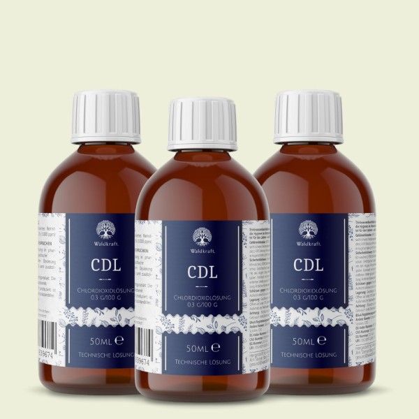 Waldkraft Set: 3er Pack - CDL/CDS - in Originalrezeptur - 3x 50ml - 0,15 Liter Essen, Würzen, Sirup, Flasche