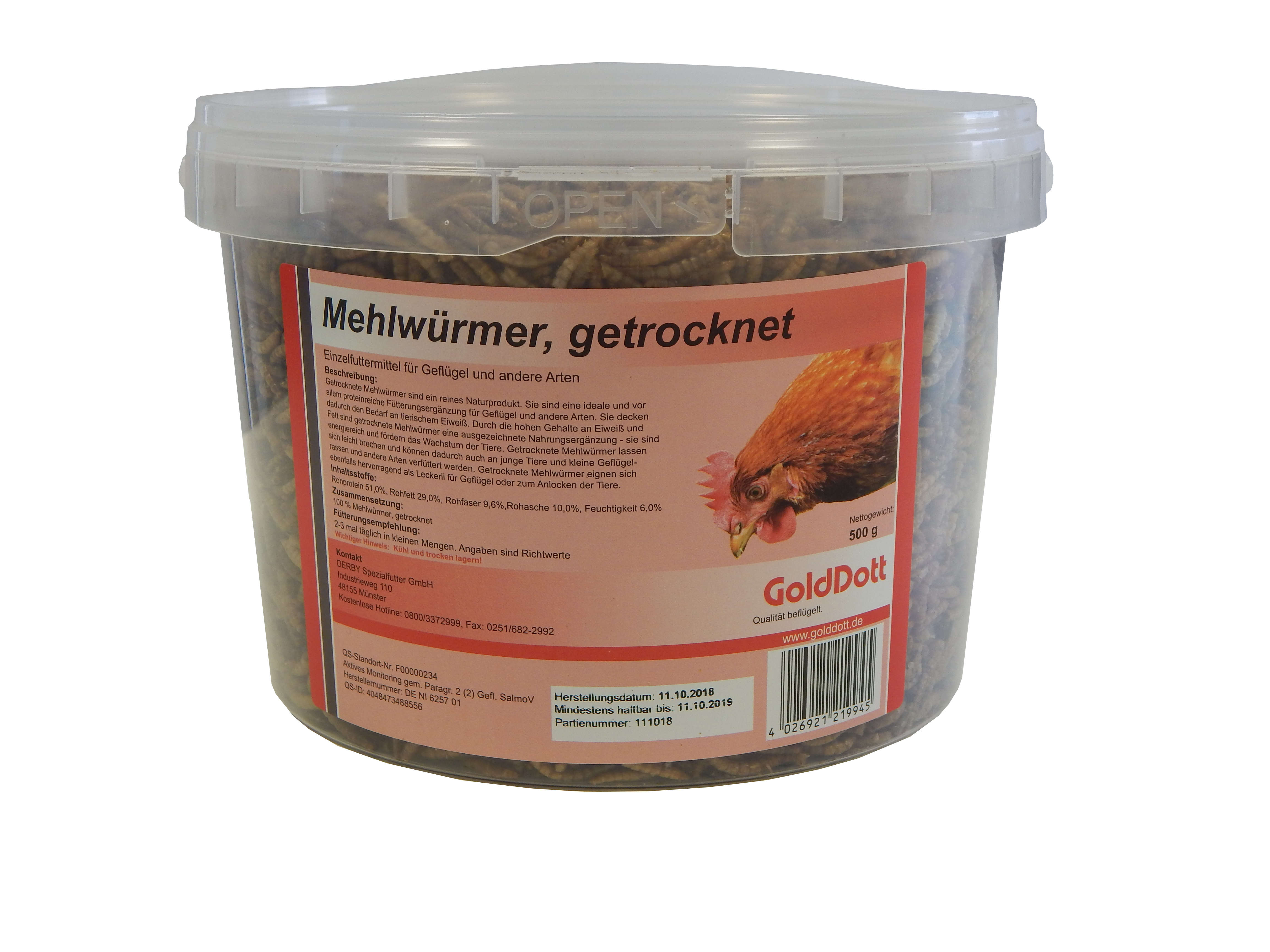 GoldDott Mehlwürmer getr.