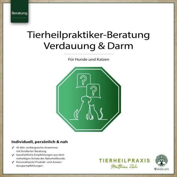 Waldkraft THP-Beratung: Verdauung und Darm Werbung, Plakat, Schild, Symbol, Symbol für Wiederverwertung