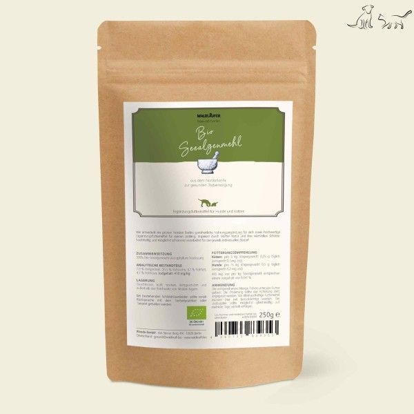 Waldkraft BIO Seealgenmehl die beste Jodquelle (ascophyllum nodosum) - 250 Gramm