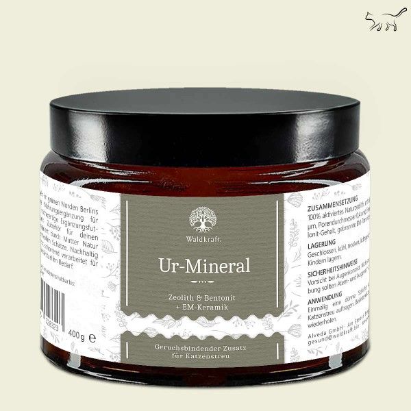 Waldkraft Ur-Mineral - Zeolith Bentonit + EM-Keramik - 360 Gramm Essen, Konfitüre