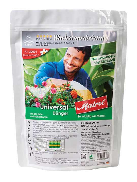 Mairol Universaldünger Wachstumskristalle Kristall 3000g - 3 Kilogramm