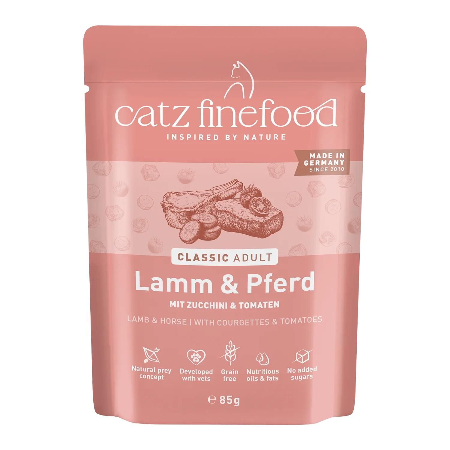 Petsnature catz finefood CLASSIC Adult Lamm Pferd 85g - 85 Gramm