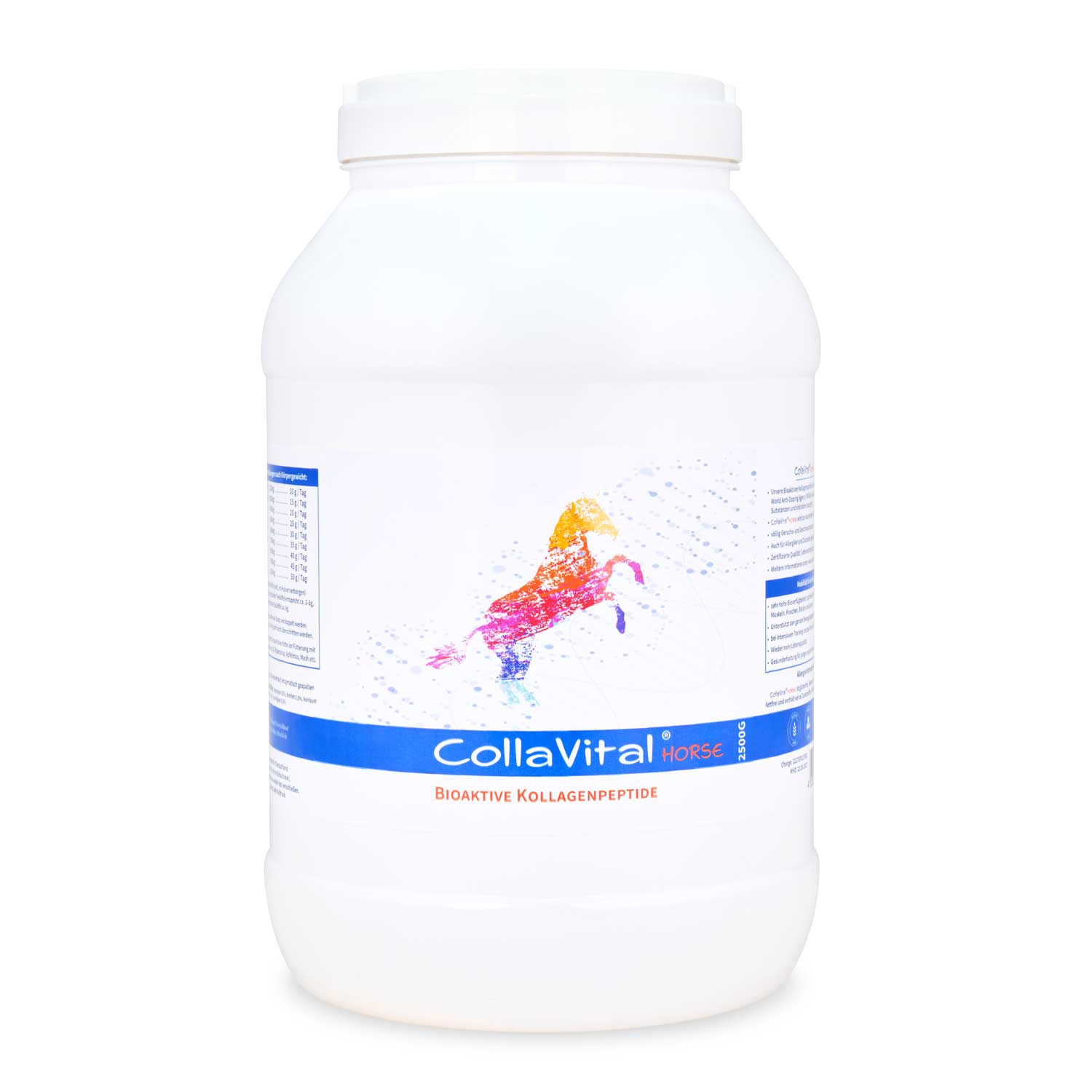 Collavital® HORSE Collagen Pulver [2500g] – Bioaktives Kollagen Hydrolysat für Pferde – ohne Hormone, ohne Antibiotika