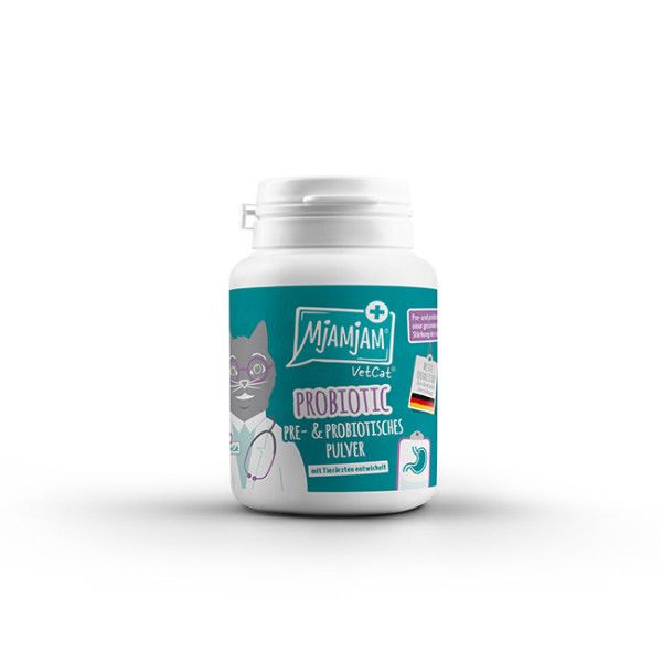 Mjamjam VetCat - Probiotic - Pre- Probiotisches Pulver 40g - 0,04 Kilogramm Kräuter, Pflanze