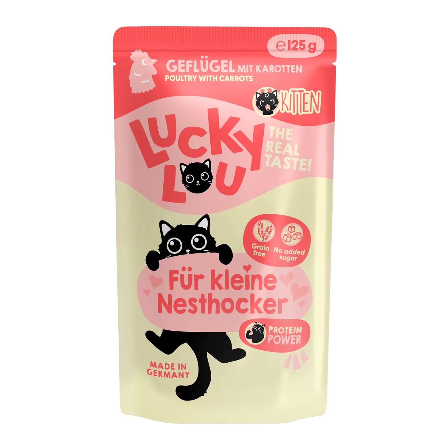 Petsnature Lucky Lou Lifestage Kitten Geflügel 125g - 125 Gramm