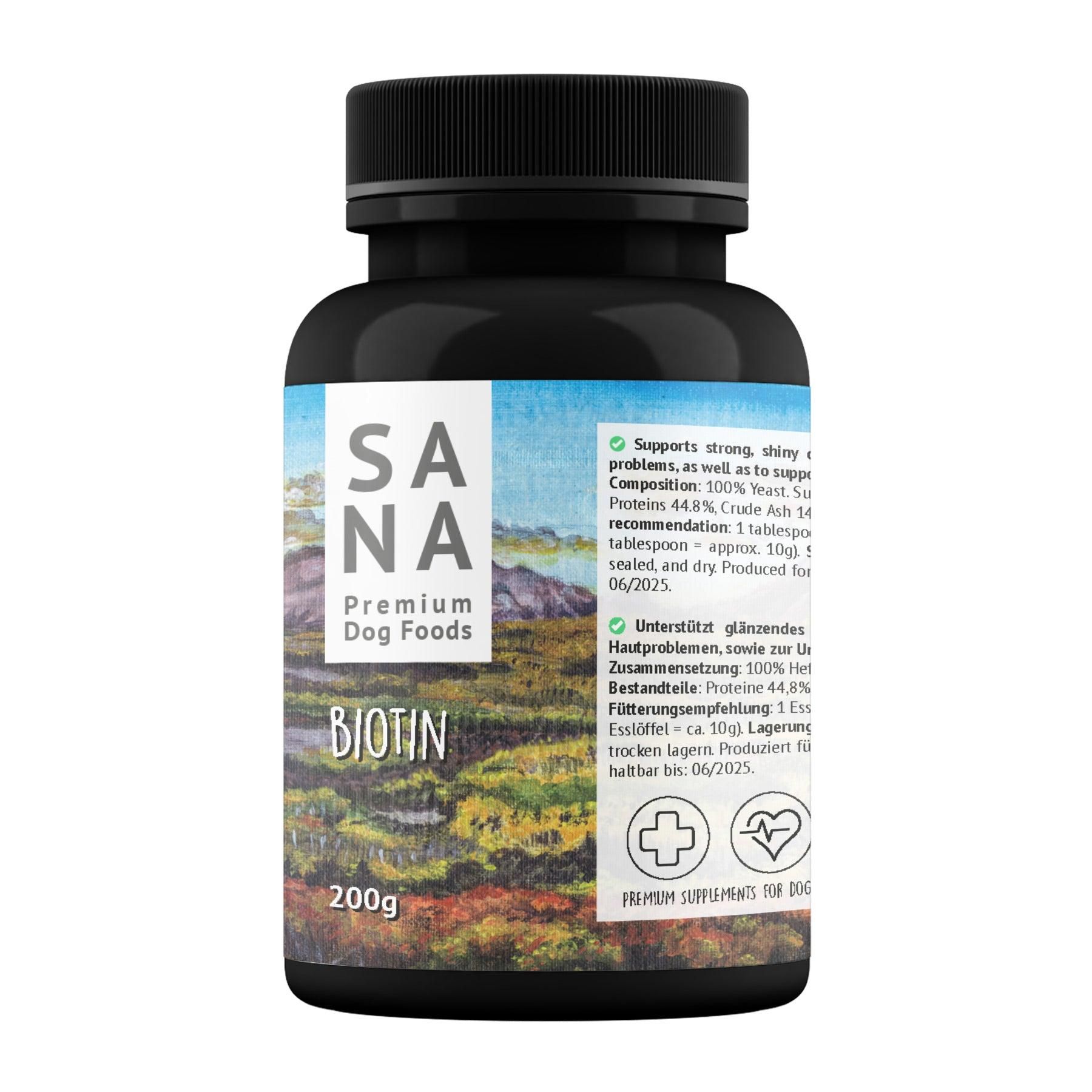 Sanadog Biotin - 0,2 Kilogramm Kräuter, Pflanze, Astragalus, Flasche