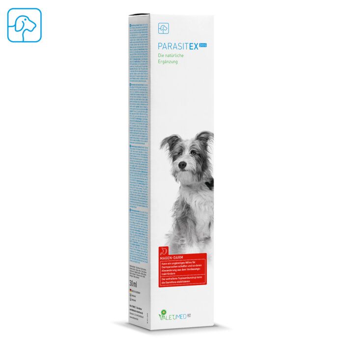 Valetumed ParasitEx Dog Produkt enthält: 30 Kräuter, Pflanze, Hund, Haustier