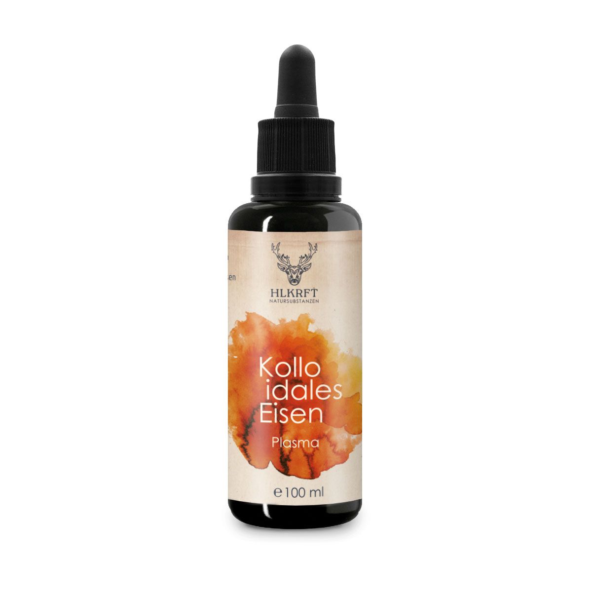 Heilkraft Kolloidales Eisen Plasma - 100 Milliliter Flasche, Kräuterig, Kräuter, Pflanze