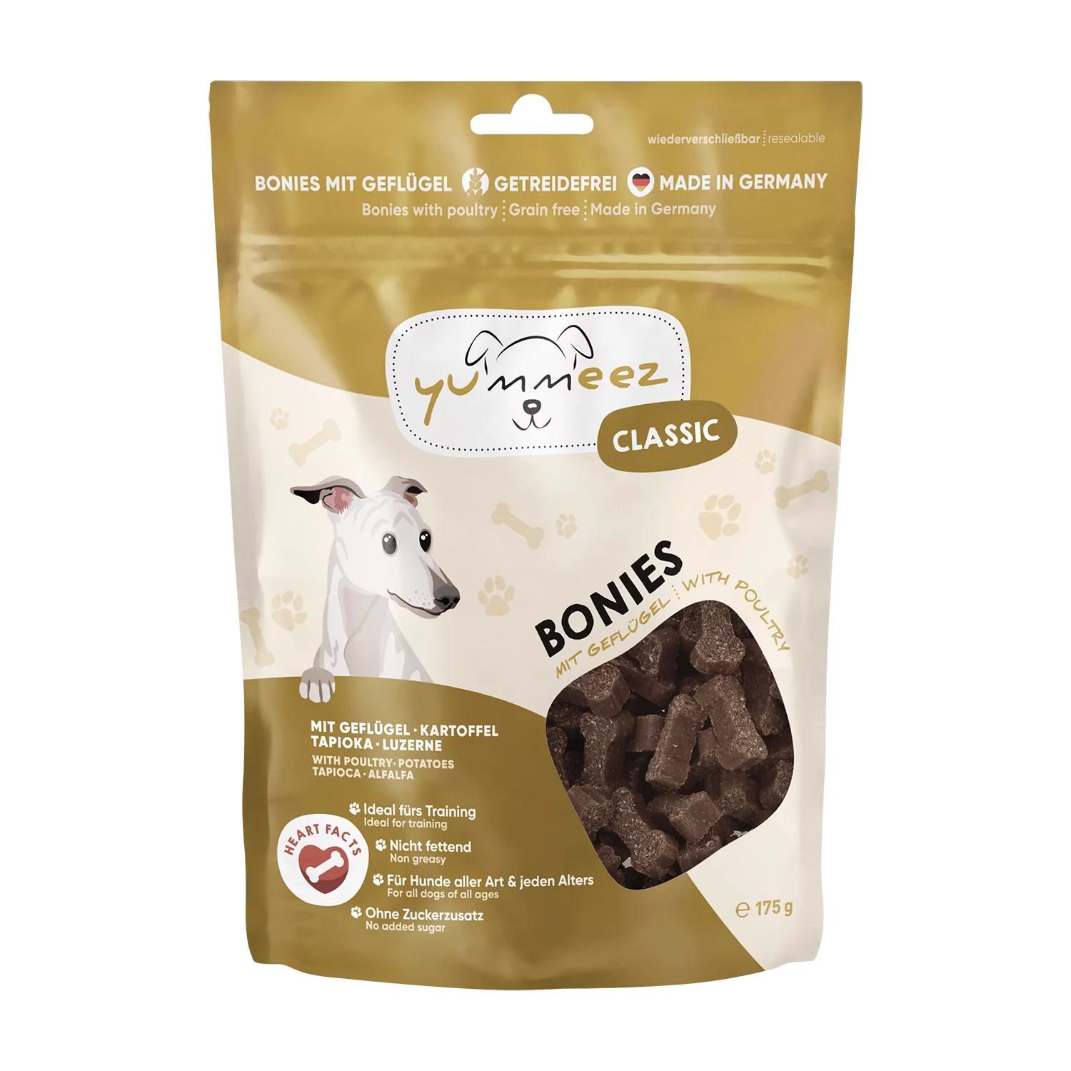 Petsnature yummeez CLASSIC BONIES Geflügel 175g - 175 Gramm