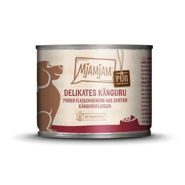 Mjamjam - purer Fleischgenuss - delikates Känguru pur 200 g Zinn, Aluminium, Kann, Konserven, Lebensmittel