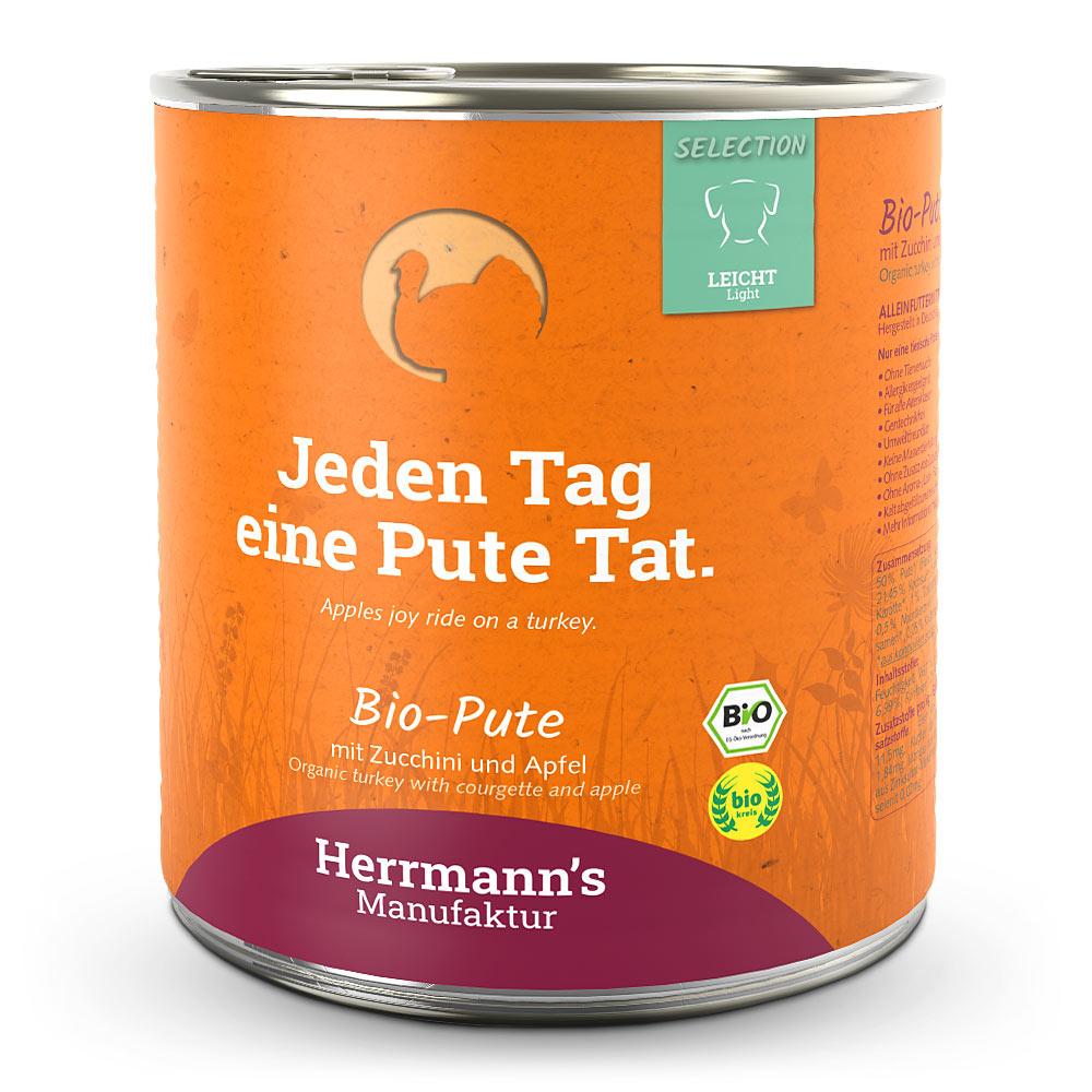 Herrmanns Herrmann's Selection Light Bio Pute mit Zucchini & Apfel 800 g
