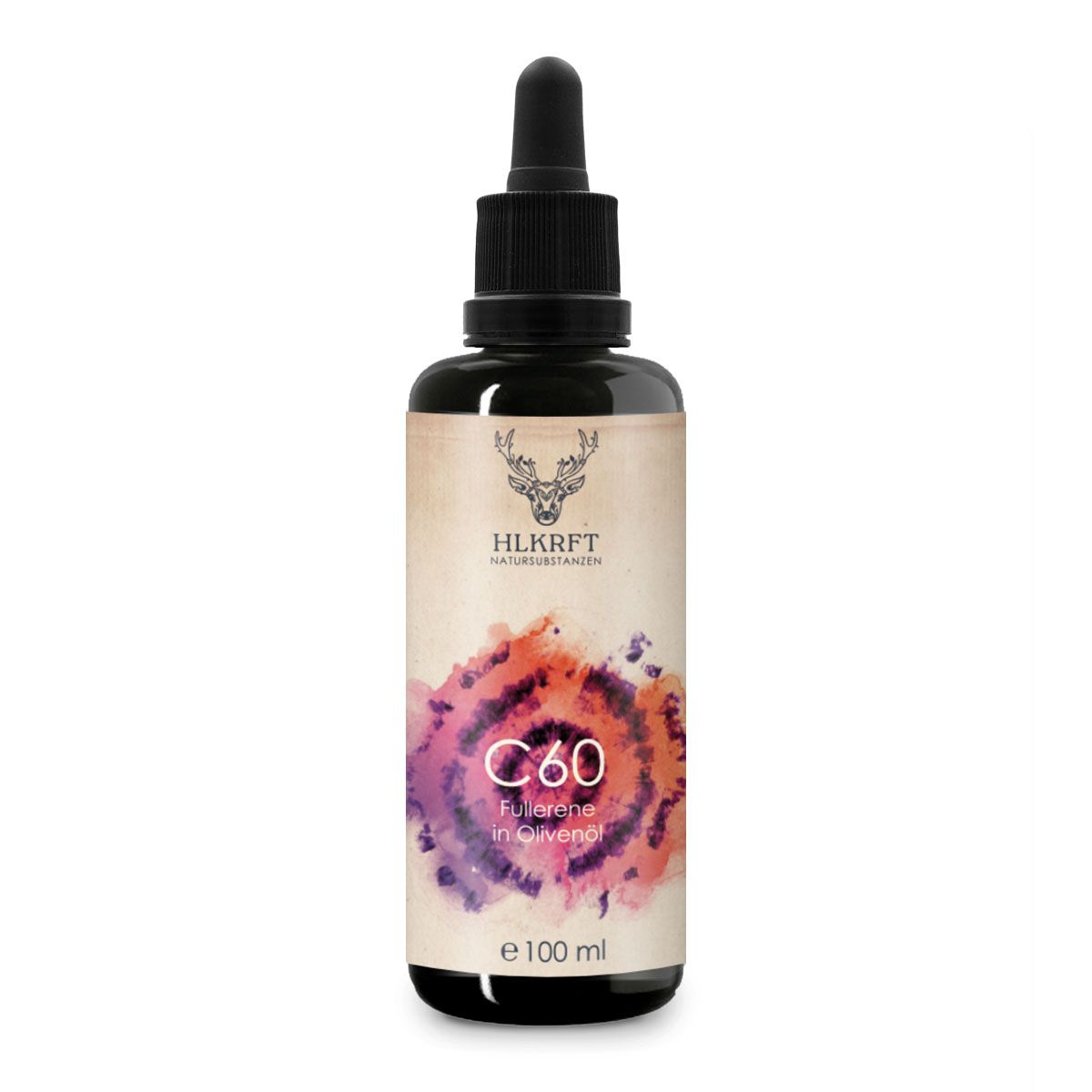 Heilkraft C60 - Fullerene in Olivenöl - 100 Milliliter Flasche, Kräuterig, Pflanze, Kosmetik, Parfüm