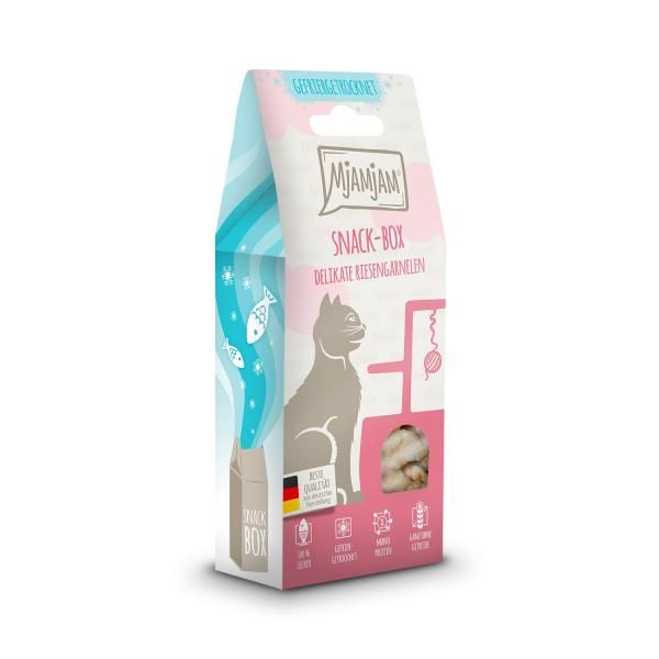 Mjamjam - Snackbox - delikate Riesengarnelen 25 g Getränk, Milch, Kiste, Karton