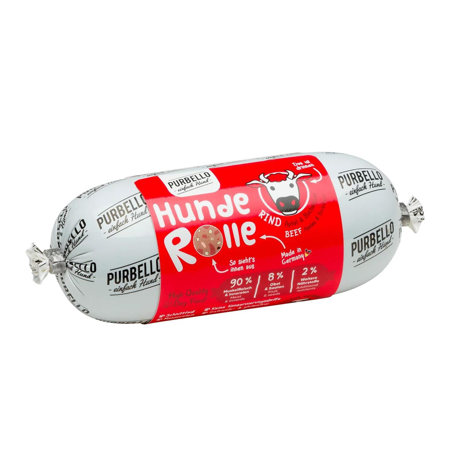Petsnature PURBELLO HundeRolle Rind mit Äpfeln Buchweizen 200g - 200 Gramm