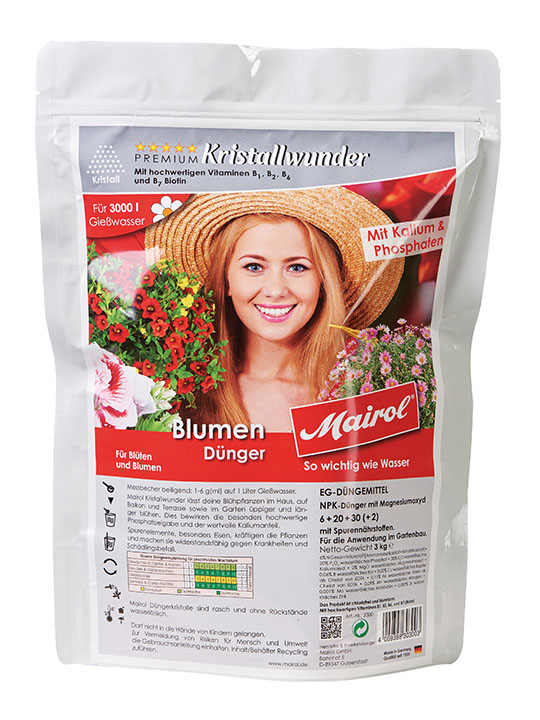 Mairol Blumendünger Kristallwunder Kristall 3000g - 3 Kilogramm