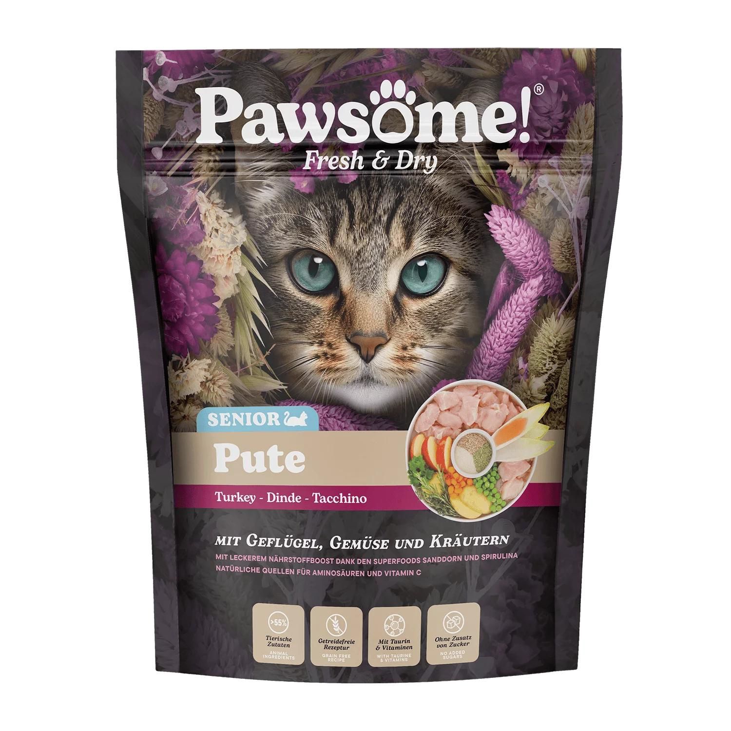Petsnature Pawsome Fresh Dry Senior Pute 750g - 750 Gramm