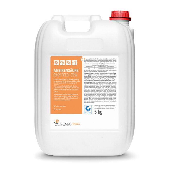 Valetumed Professional Ameisensäure EASY FEED73 Kanister 5000 g Erste Hilfe, Krug