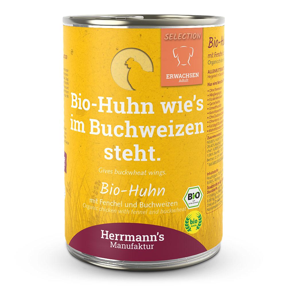 Herrmanns Herrmann's Selection Adult Bio Huhn mit Fenchel & Buchweizen 400 g