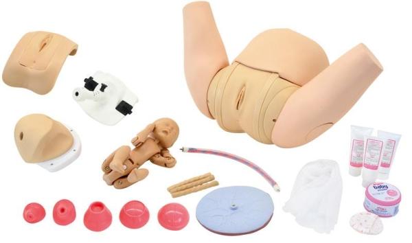Erler-Zimmer Geburtshilfe Simulator, Komplettset