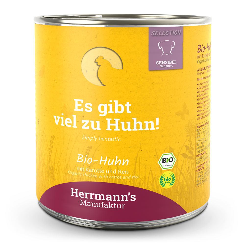 Herrmanns Herrmann's Selection Sensible Bio Huhn mit Karotte & Reis 800 g