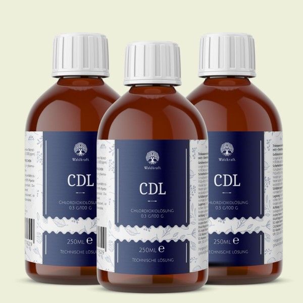 Waldkraft Set: 3er Pack - CDL/CDS - in Originalrezeptur - 3x 250ml - 0,75 Liter Essen, Würzen, Sirup, Flasche