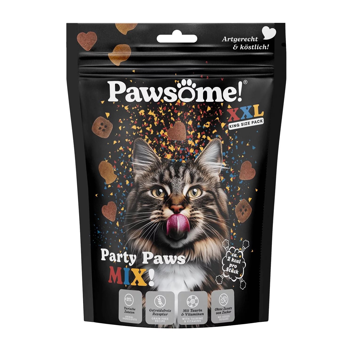 Petsnature Pawsome Crunchy Party Paws Mix 150g - 150 Gramm Tier, Katze, Säugetier, Haustier
