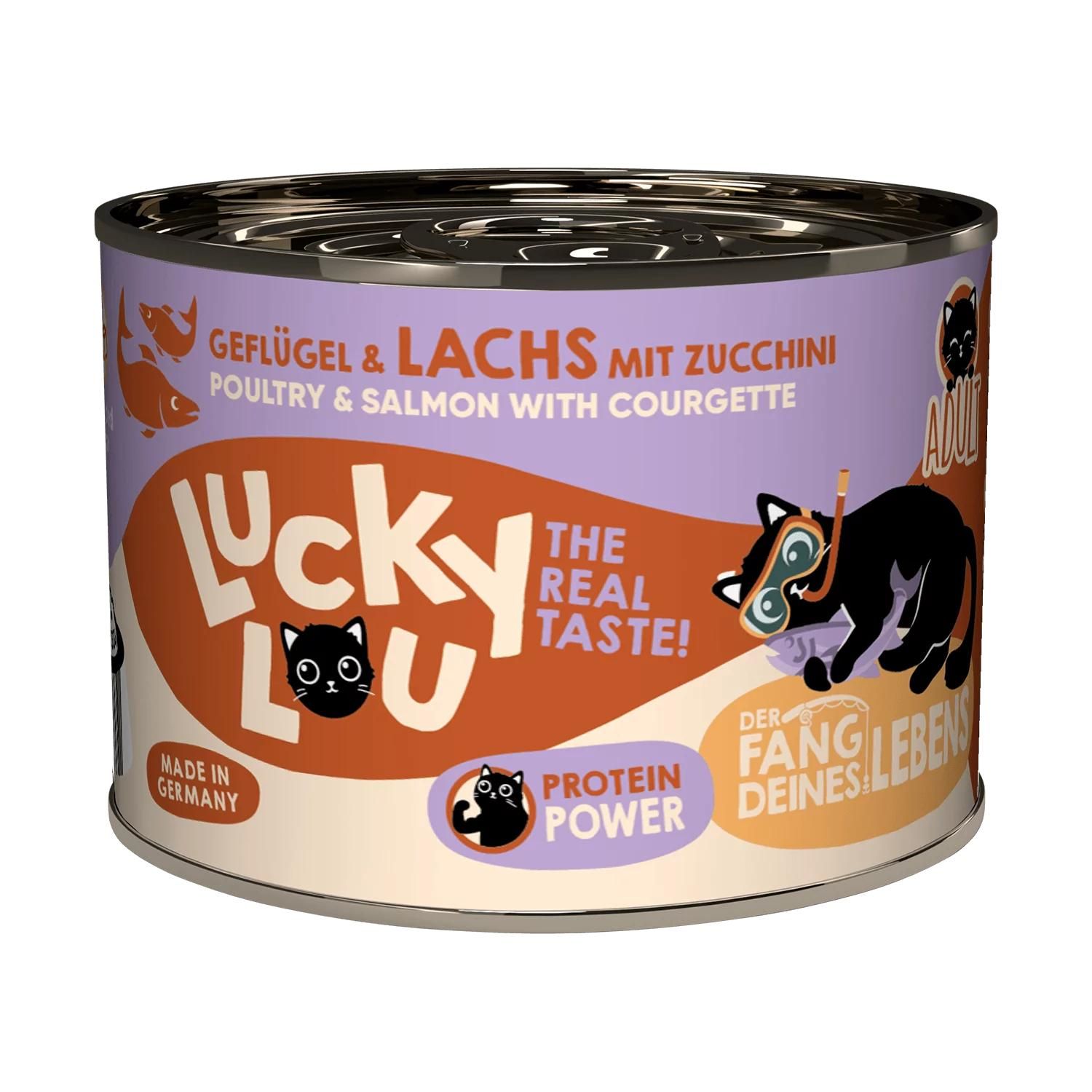 Petsnature Lucky Lou Lifestage Adult Geflügel Lachs 200g - 200 Gramm