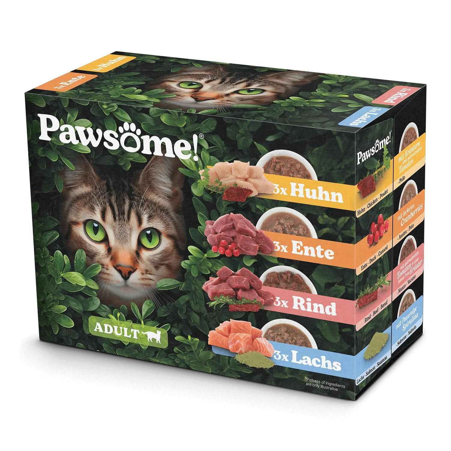 Petsnature Pawsome Adult 85g 12er Multipack - 85 Gramm