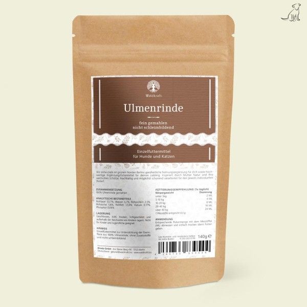 Waldkraft Ulmenrinde - fein gemahlen - 170 Gramm