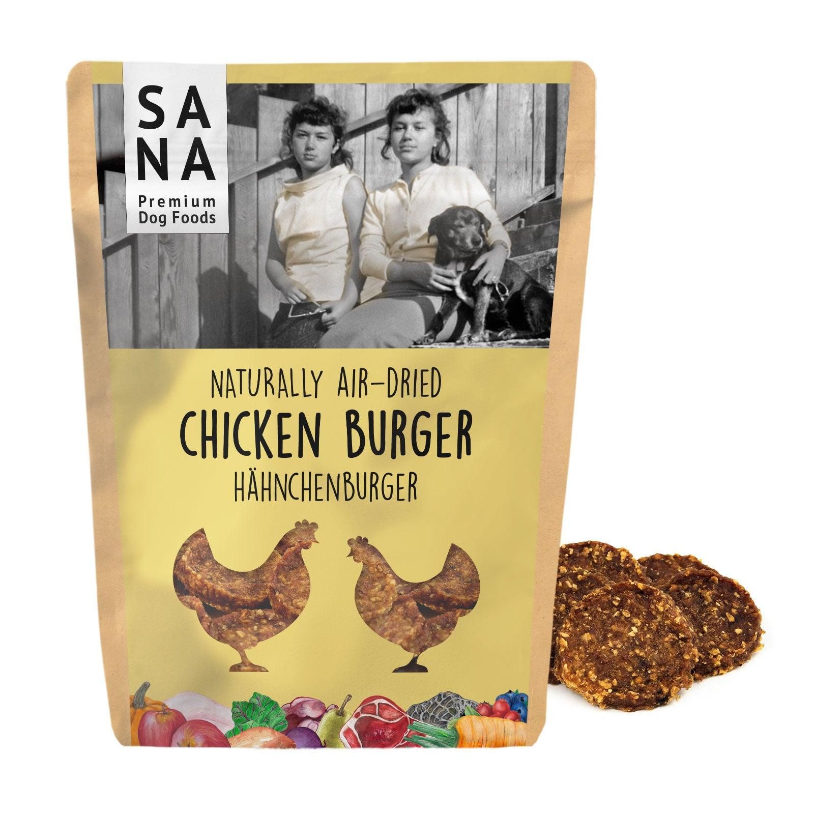 Sanadog Hähnchenburger (100g) - 0,1 Kilogramm Kind, Weiblich, Mädchen, Person, Hühnchen