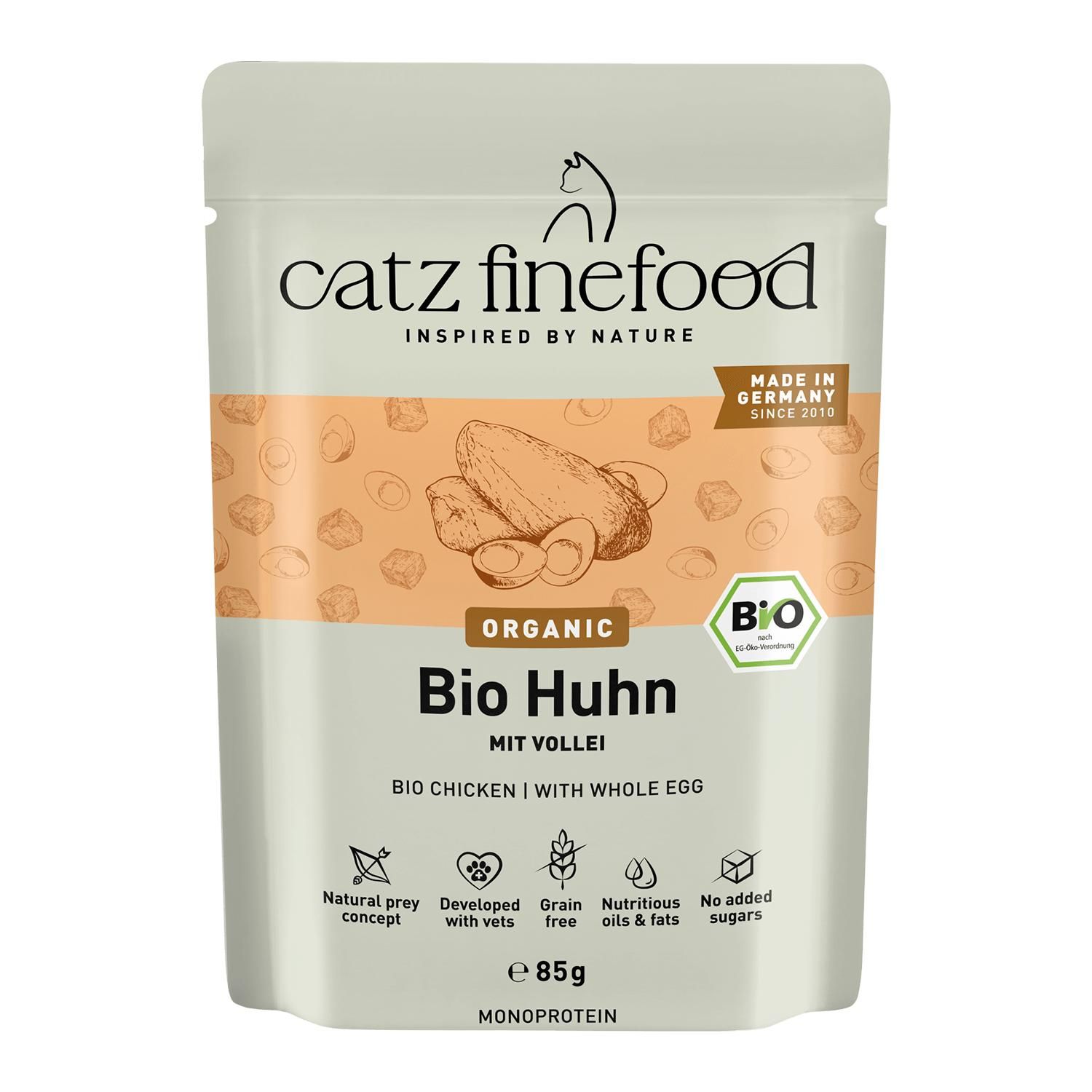 Petsnature catz finefood ORGANIC Bio Huhn 85g - 85 Gramm
