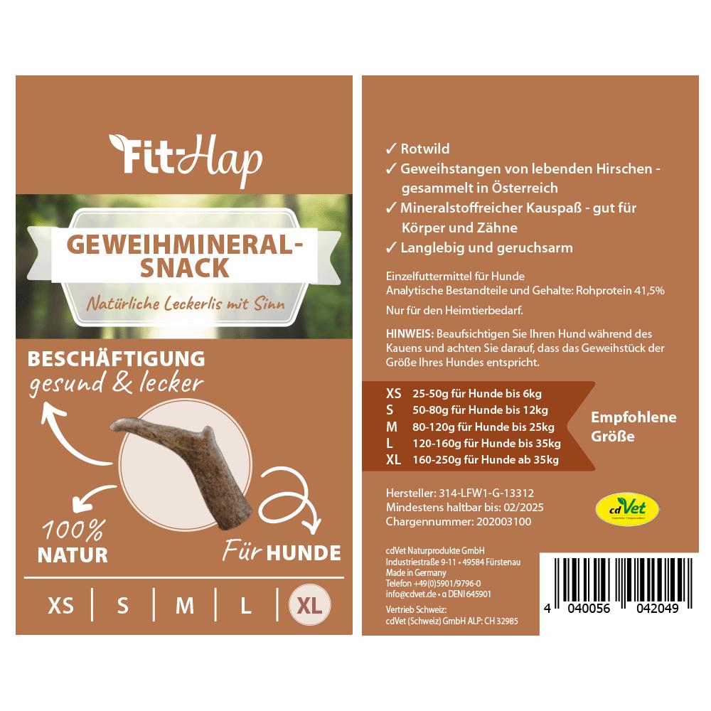 Cdvet Fit-Hap Geweihmineral-Snack XL 4er VE Gr, XL_4er