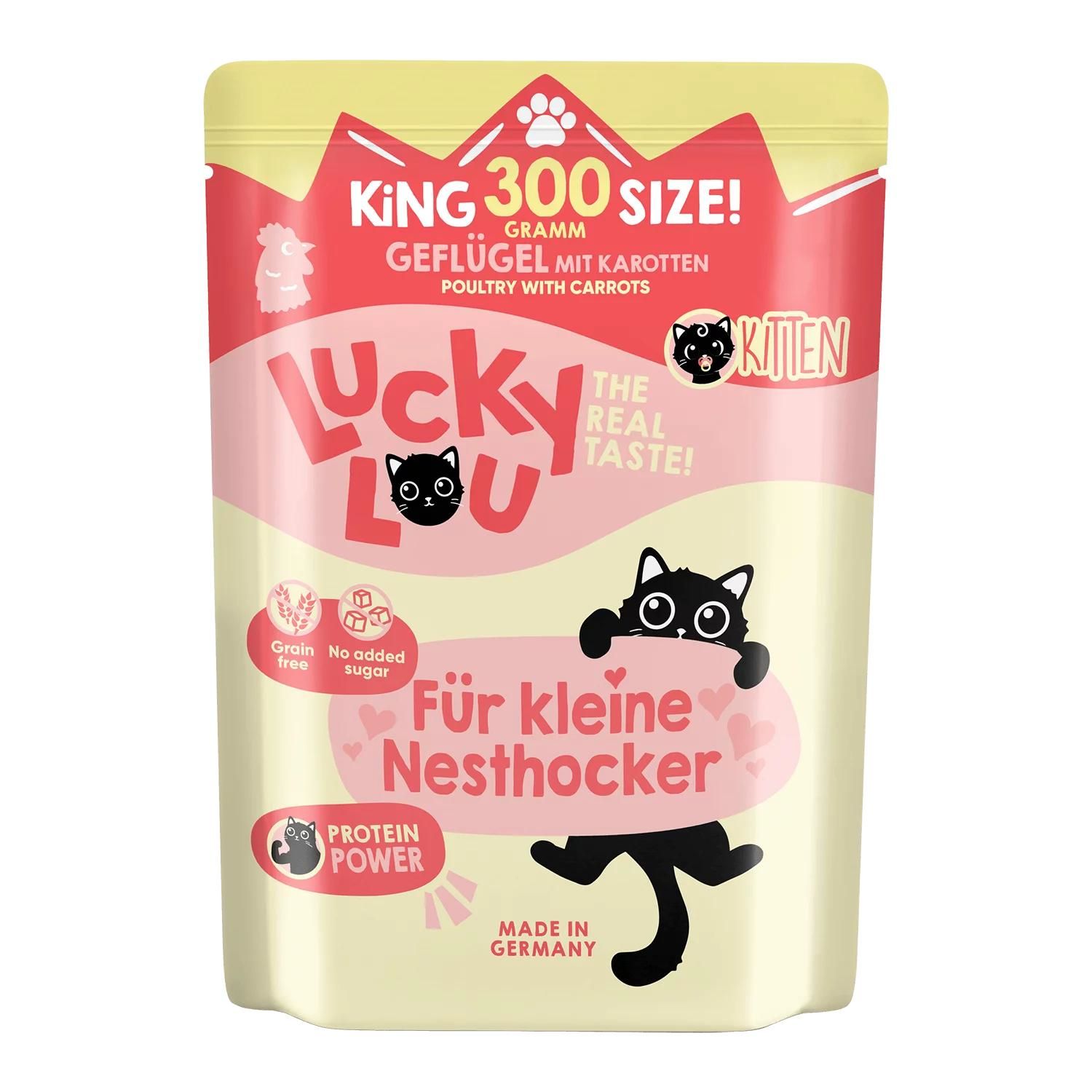 Petsnature Lucky Lou Lifestage Kitten Geflügel 300g - 300 Gramm