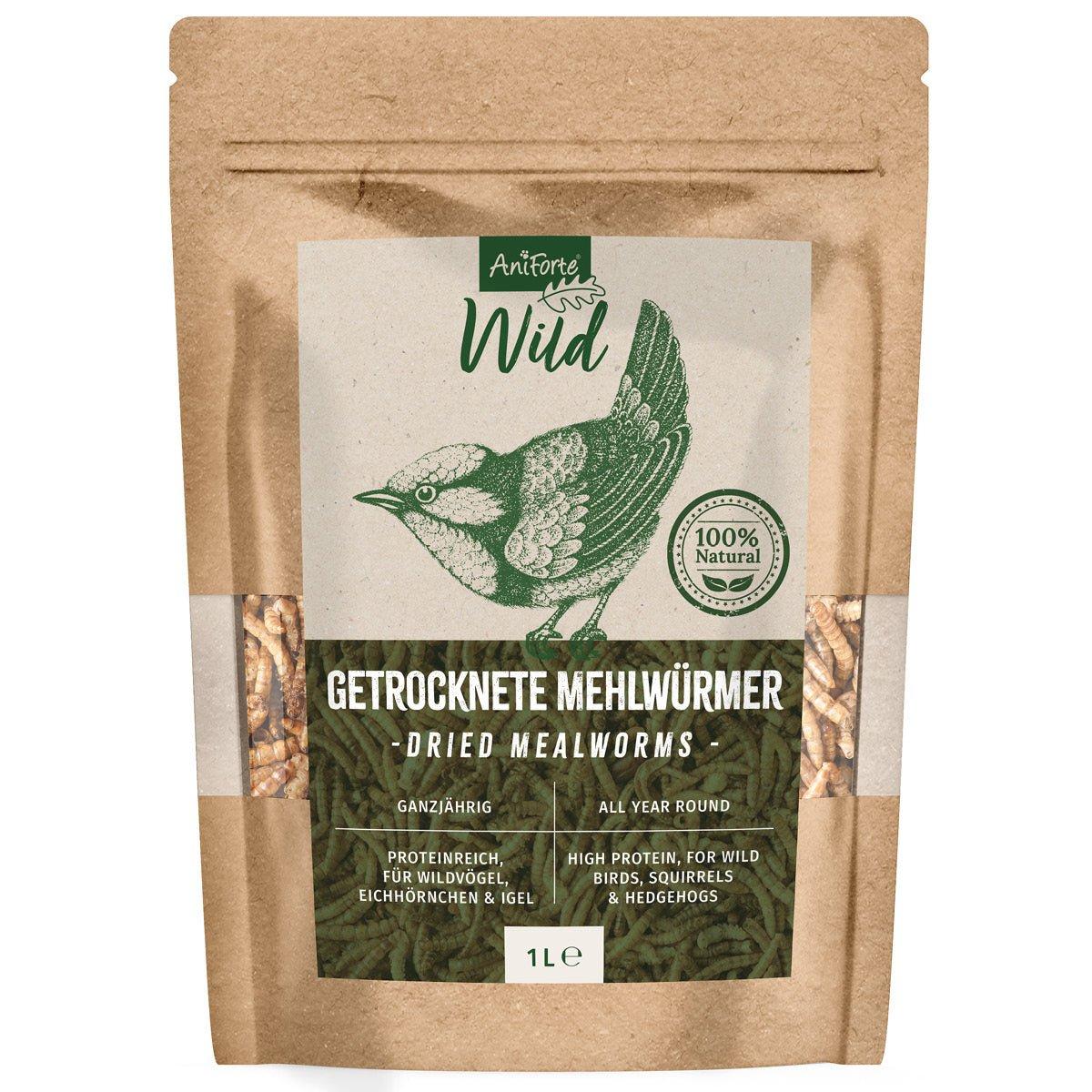 Aniforte Getrocknete Mehlwürmer - 0,16 Kilogramm