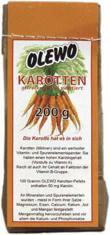 Olewo Karotten-Pellets 200 g Inhalt:200 Gramm