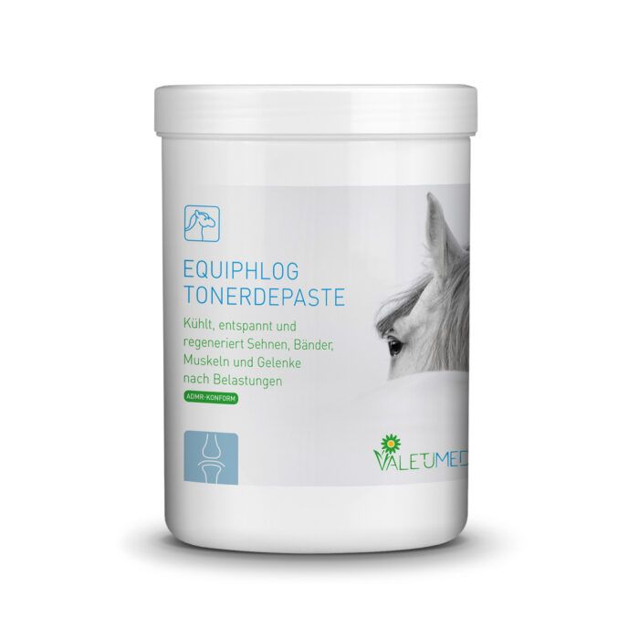 Valetumed EQUIPHLOG Tonerde-Paste Dose 1,5 kg Flasche