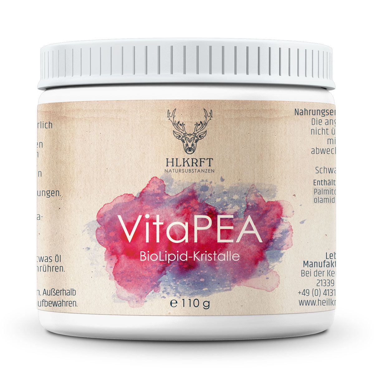 Heilkraft VitaPEA - BioLipid-Kristalle - 110 Gramm Kräuter, Pflanze, Kopf, Person, Gesicht