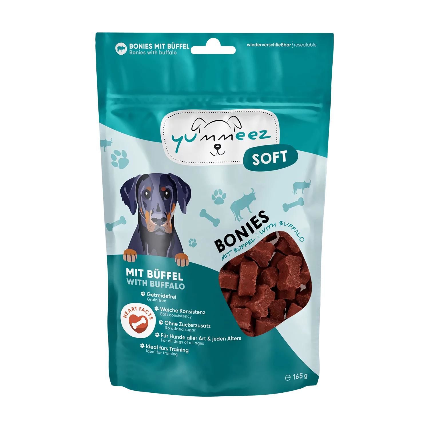 Petsnature yummeez SOFT BONIES Büffel 165g - 165 Gramm